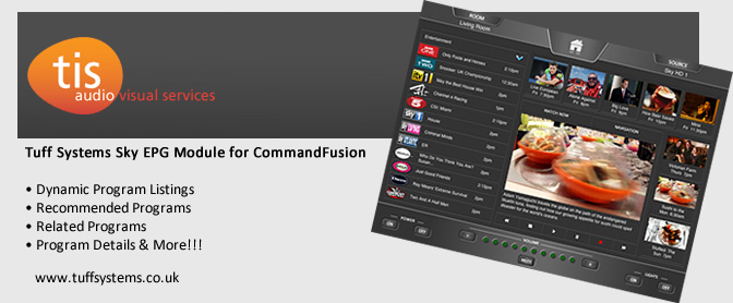 Tuff Systems Sky EPG Module for CommandFusion