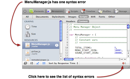 Syntax errors in JavaScript